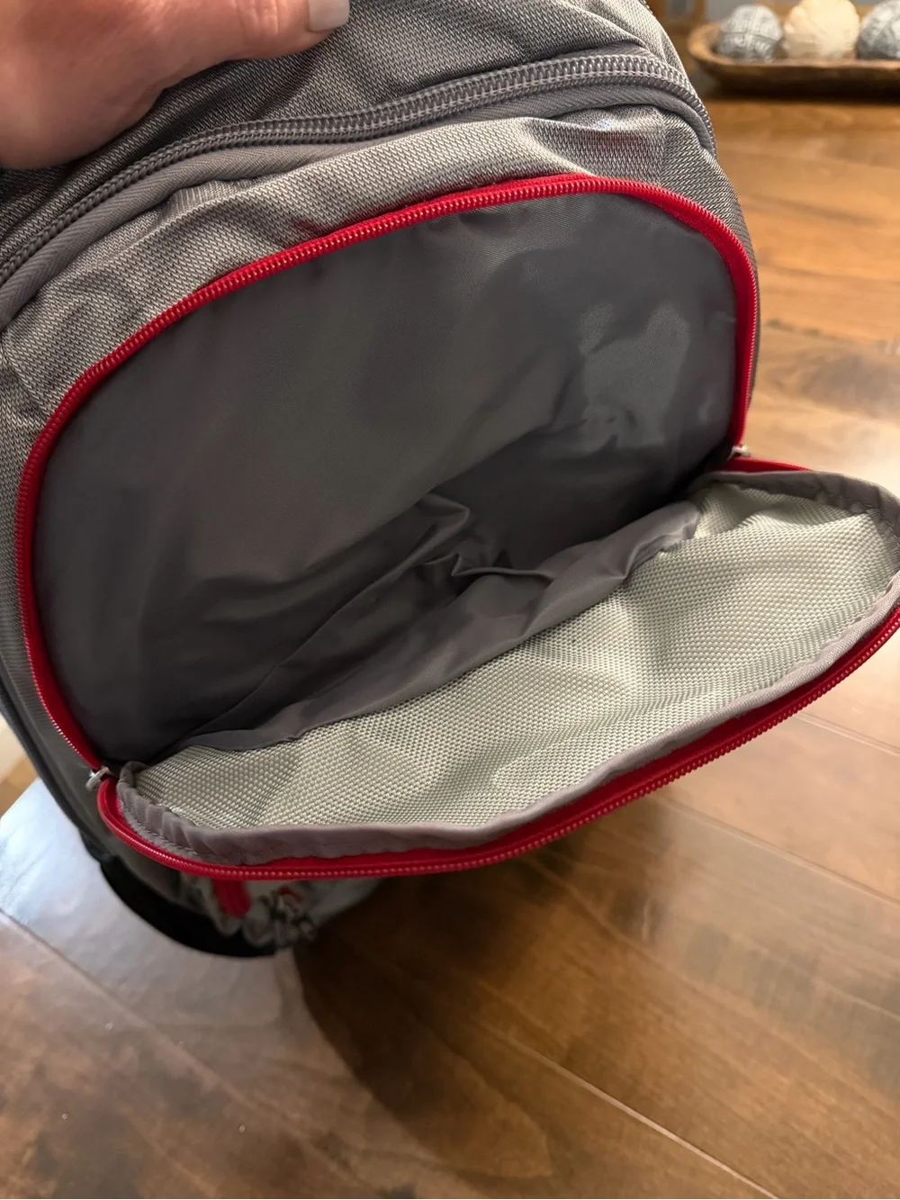 🌟 NWT Nike Silver and Red Backpack with Ball State Logo